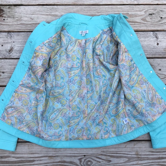 NWOT! - D & Co 100% Genuine Lamb Leather Button Front Jacket - Picture 6 of 10